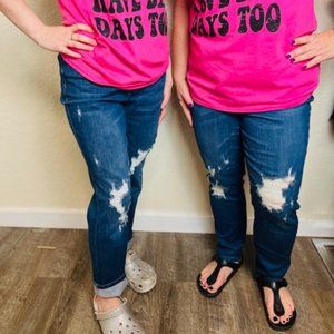 NWT Judy Blue High Waisted Boyfriend Cut Jeans